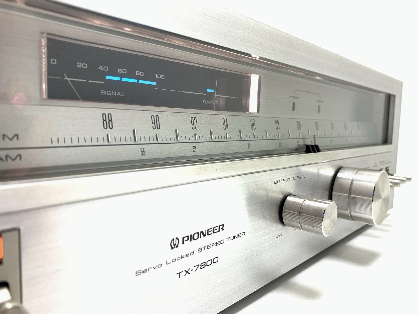 PIONEER TX 7800 AM/FM Stereo Analogue Tuner Vintage 1979 Blue Line WORK GoodLook