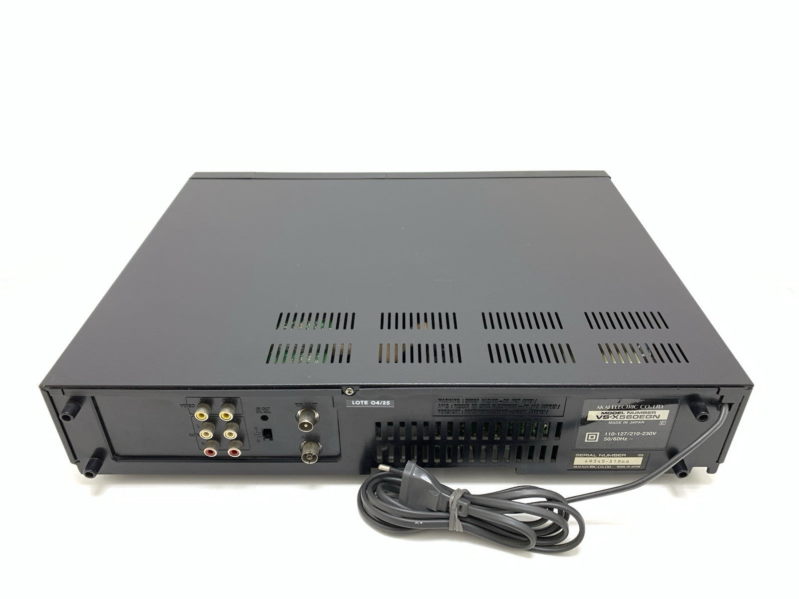 AKAI VS-X560 Video VHS Hi Fi Stereo 6 Head MULTI PAL NTSC SECAN WORK Good Look