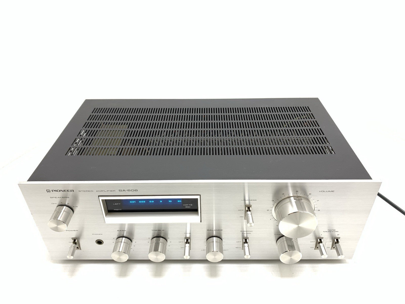 PIONEER SA 608 Stereo Amplifier 2X 45Watts RMS Vintage 1979 Hi Fi WORK GOOD LOOK