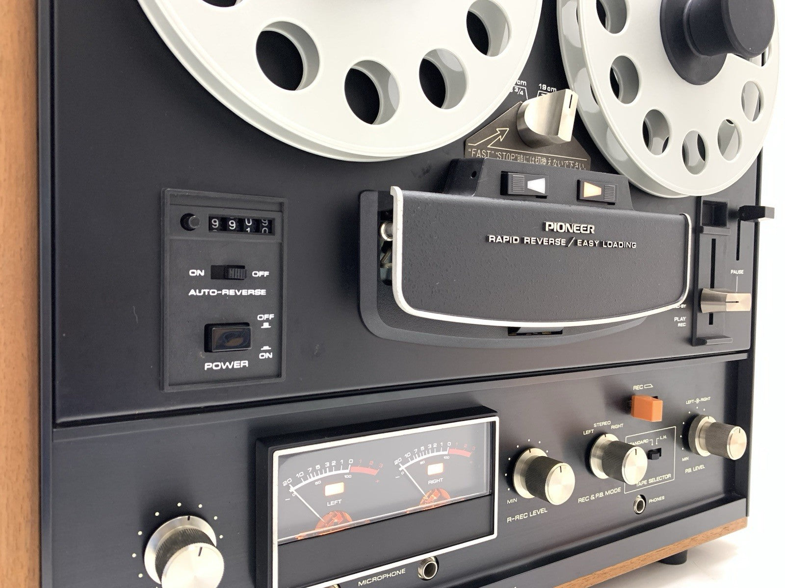 PIONEER RT 71 Open Reel 4 Track 7" Tape Vintage 1970 Auto Reverse WORK Good Look