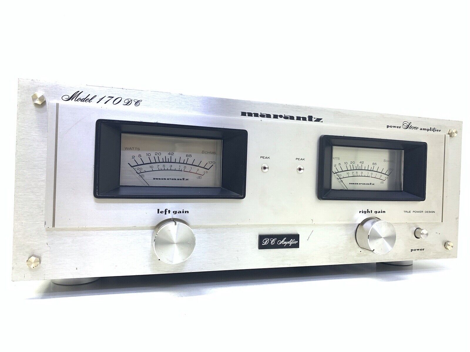 MARANTZ 170DC Stereo Power Amplifier Vintage 1978 Hi End 172 Watts RMS Good Look