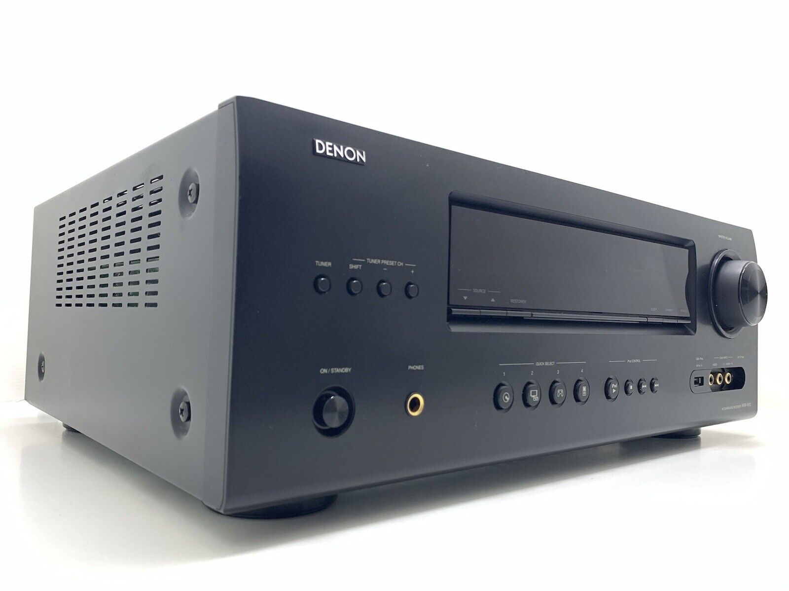 DENON AVR 1612 Digital HD 5.1 Receiver Ipod Iphone USB 5X 120Watts RMS Good Look