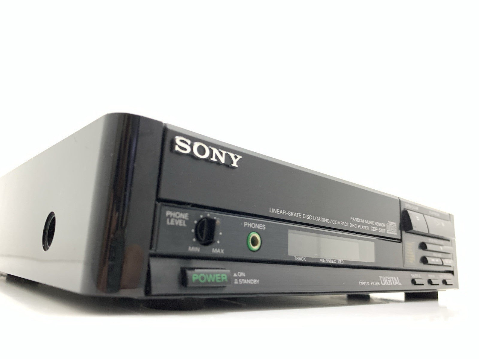 SONY CDP S107 CD Digital Compact Disc Player 20 Bits Vintage 1989 Work Good Look