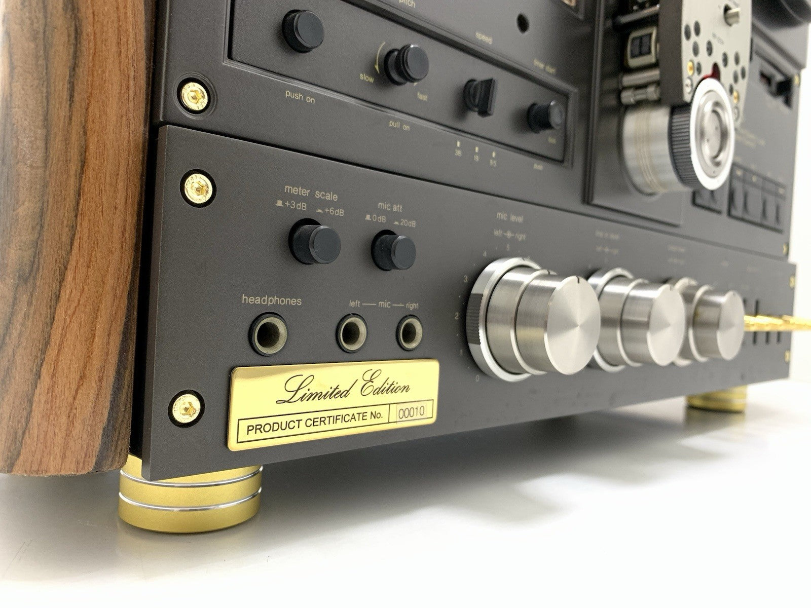 TECHNICS RS 1500U Limited Edition 24K Gold Rosewood Reel to Reel Exclusive TAPE