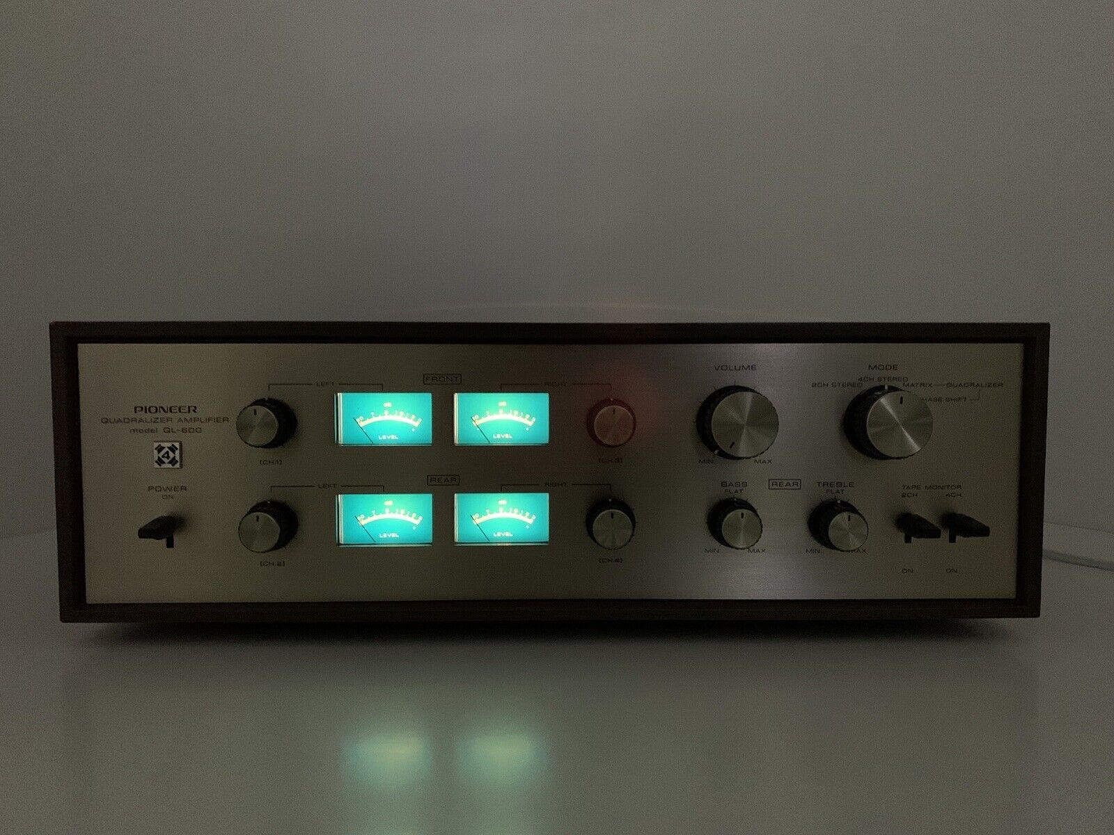 PIONEER QL 600 Quadralizer Amplifier 4Channel Decoder Vintage 1972 WORK GoodLook