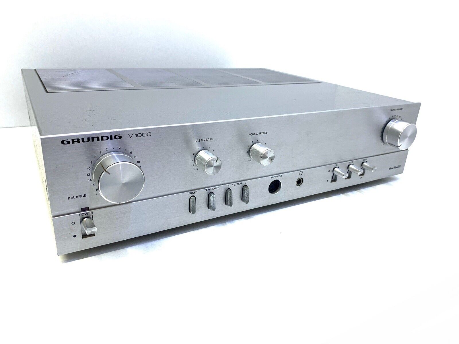 GRUNDIG V-1000 Stereo Amplifier 35+35 Watts RMS Vintage 1980 WORK 100% Good Look