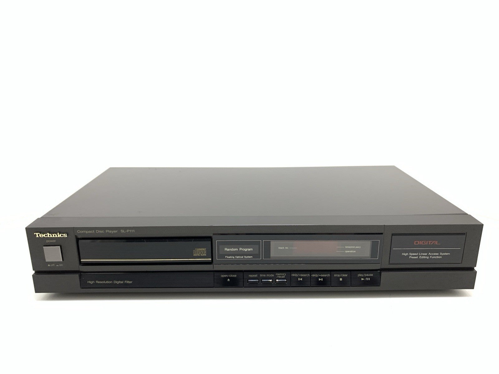 TECHNICS SL P111  CD Stereo Compact Disc Player Vintage 1987 Working Good Look