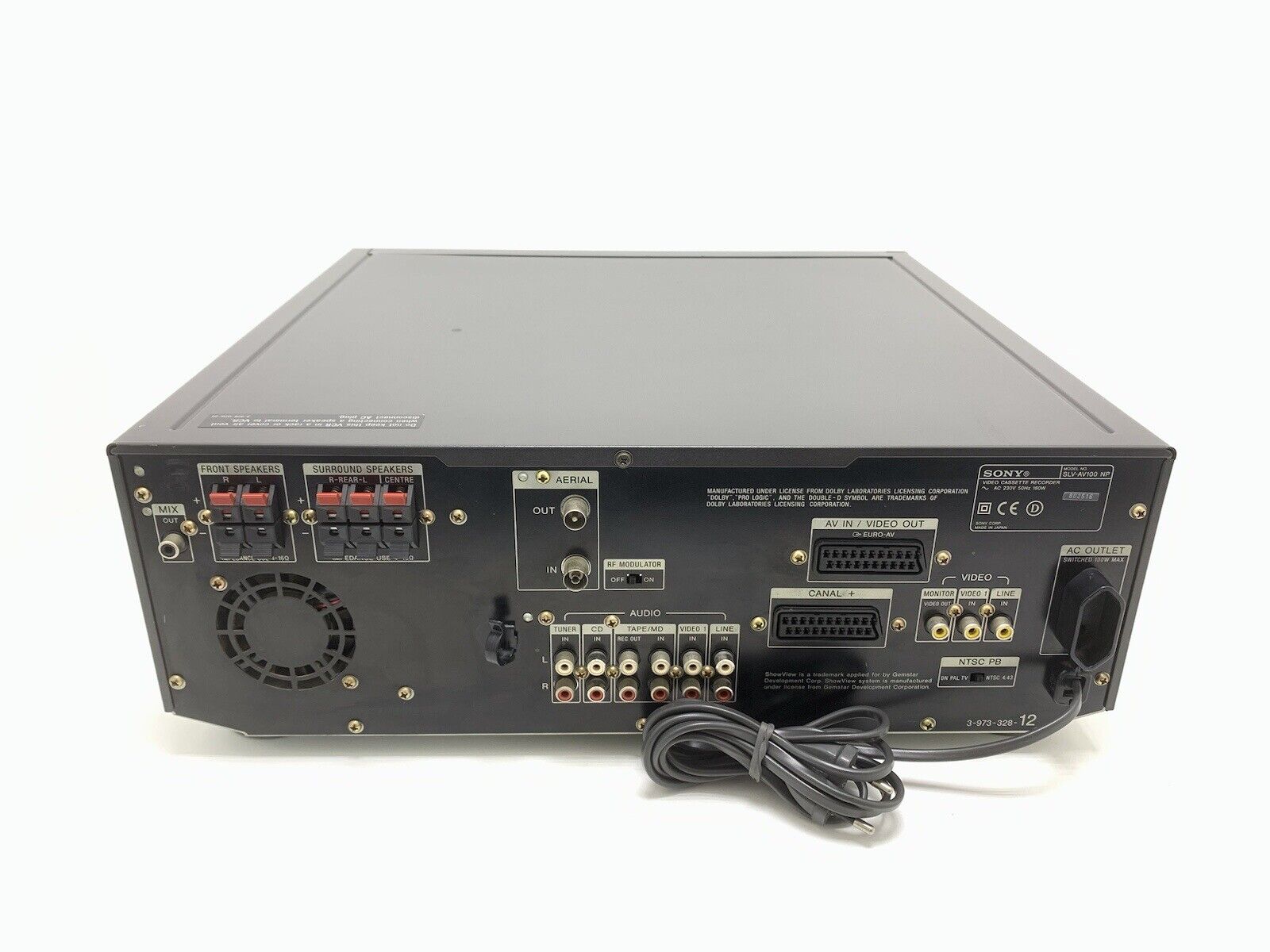 SONY SLV-AV100 Home Audio Video 5.1 Receiver HiFi VHS DOLBY PROLOGIC With Remote