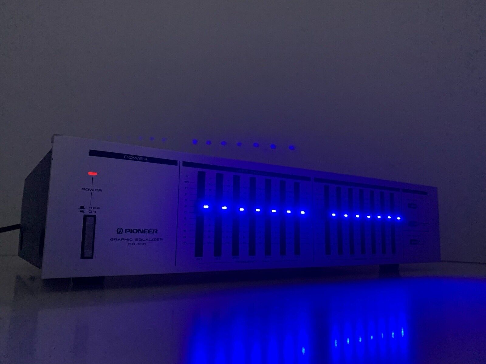 PIONEER SG 100 Graphic Equalizer BLUE LINE Vintage 1983 Hi End