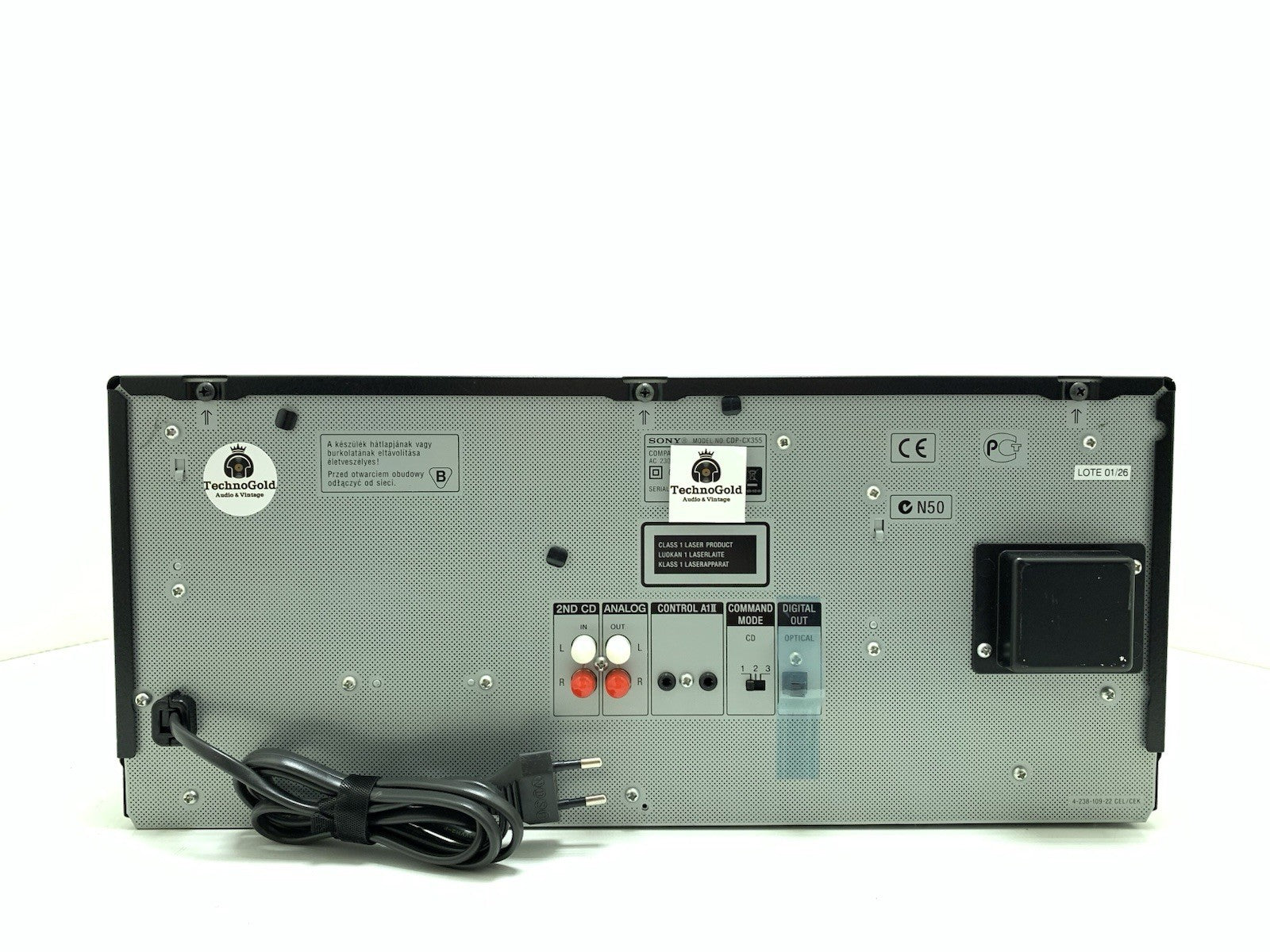 SONY CDP CX355 MegaStorage 300 CD Compact Disc Changer Vintage WORK Good Look