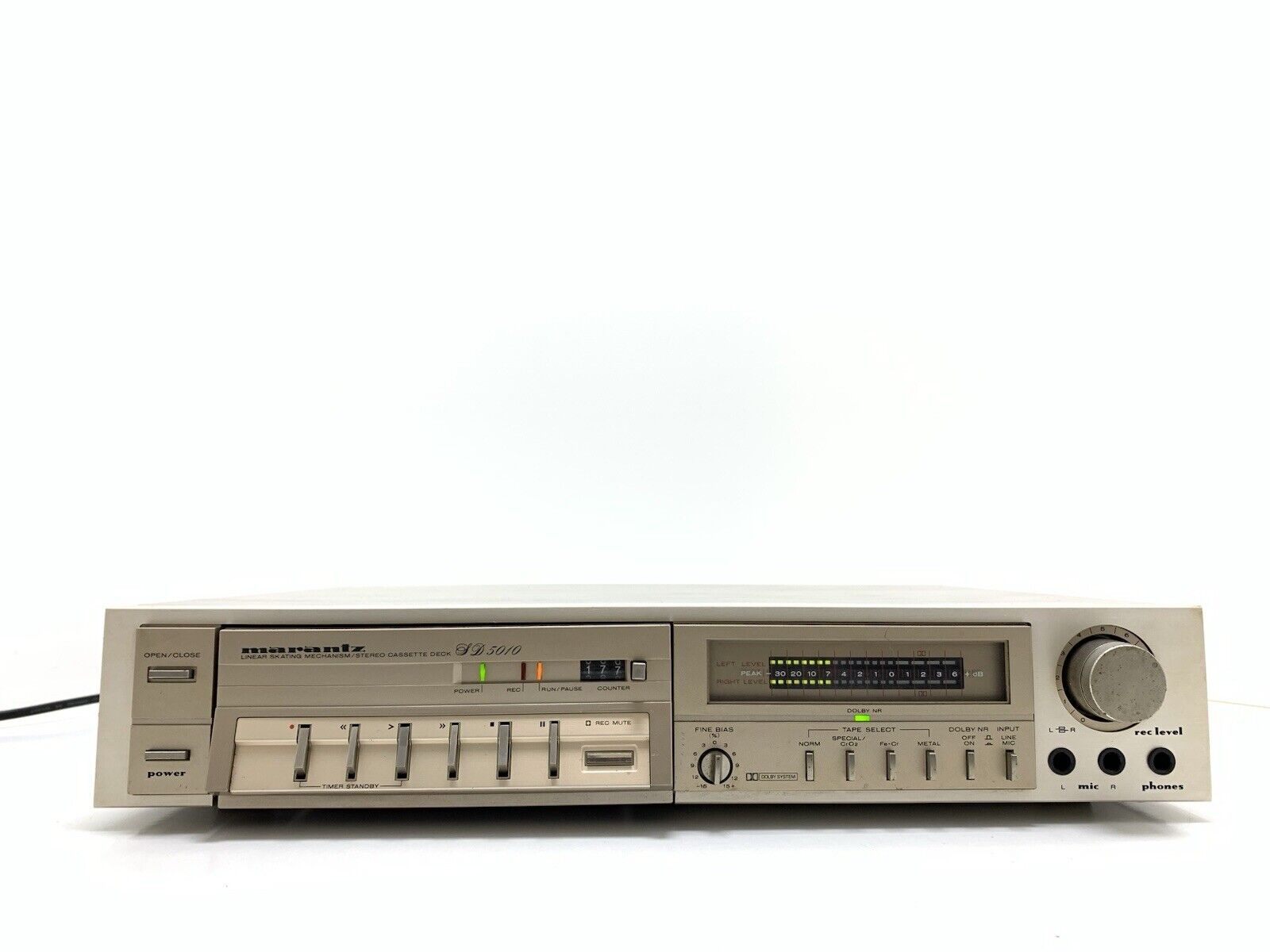 MARANTZ SD 5010 Stereo Cassette Deck 2 Head Vintage 1980 High End WORK Good Look