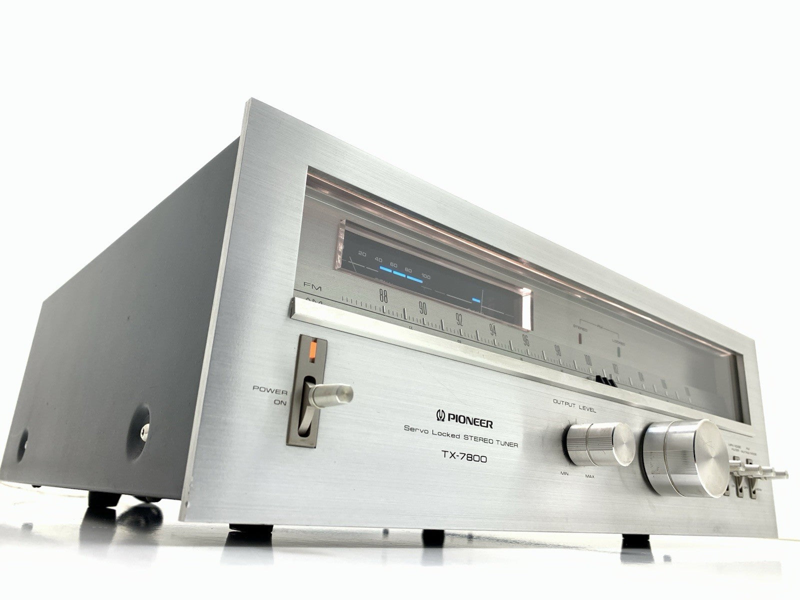 PIONEER TX 7800 AM/FM Stereo Analogue Tuner Vintage 1979 Blue Line WORK GoodLook