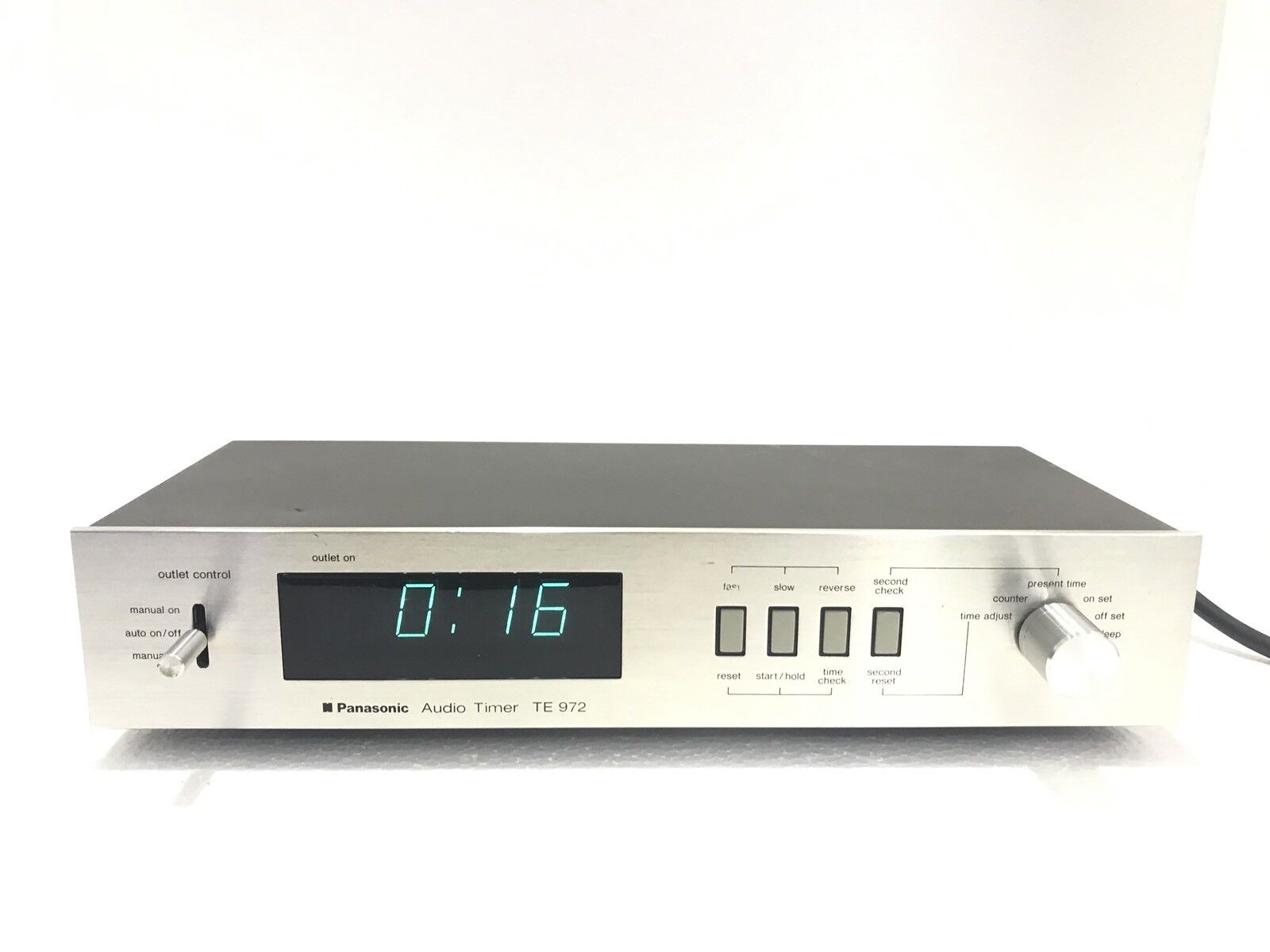 PANASONIC TE 972 Audio Digital Timer Blue Display Vintage Refurbished Like New