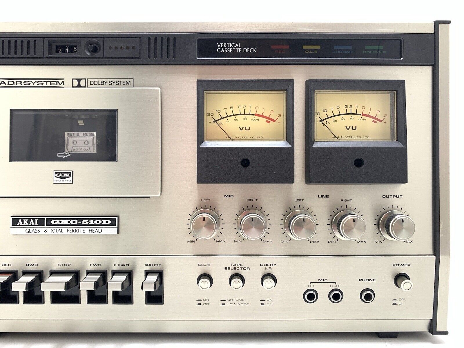 AKAI GXC-510D カセットデッキ AKAI GXC-510Dの仕様 アカイ/赤井