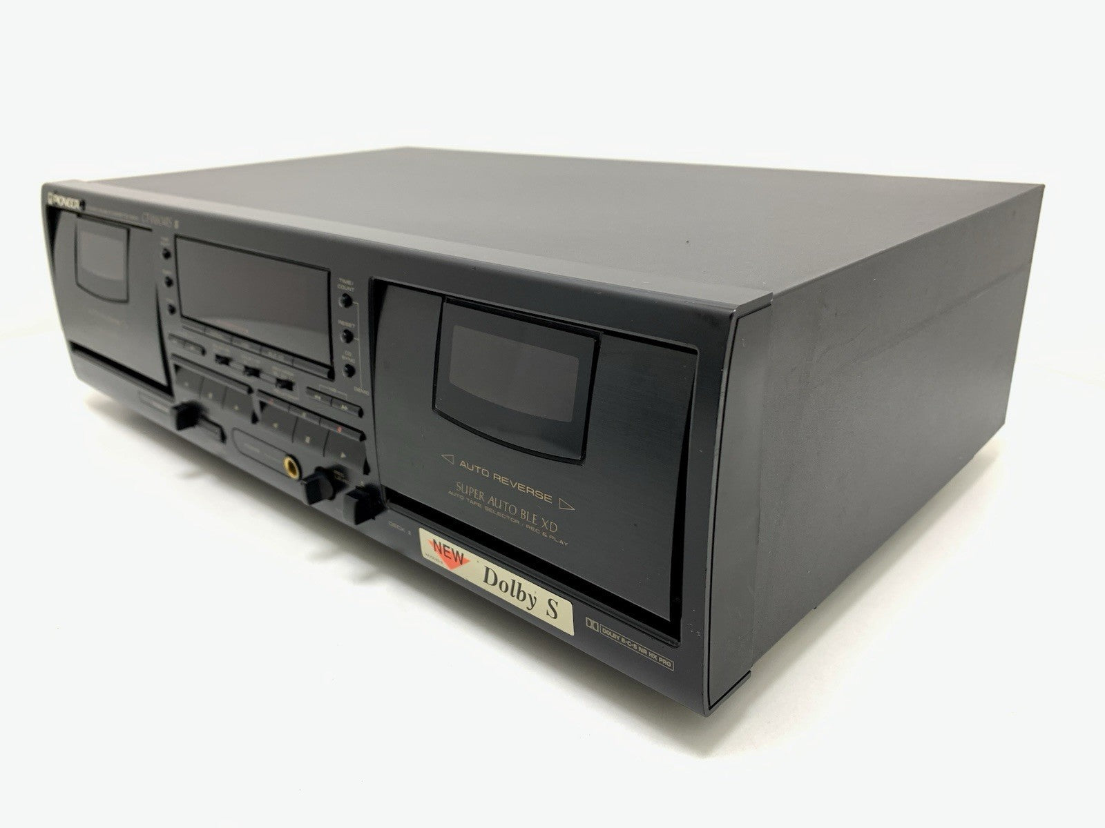 PIONEER CT W604RS Stereo DOBLE Cassette Tape Deck AUTO Reverse WORKING Good Look