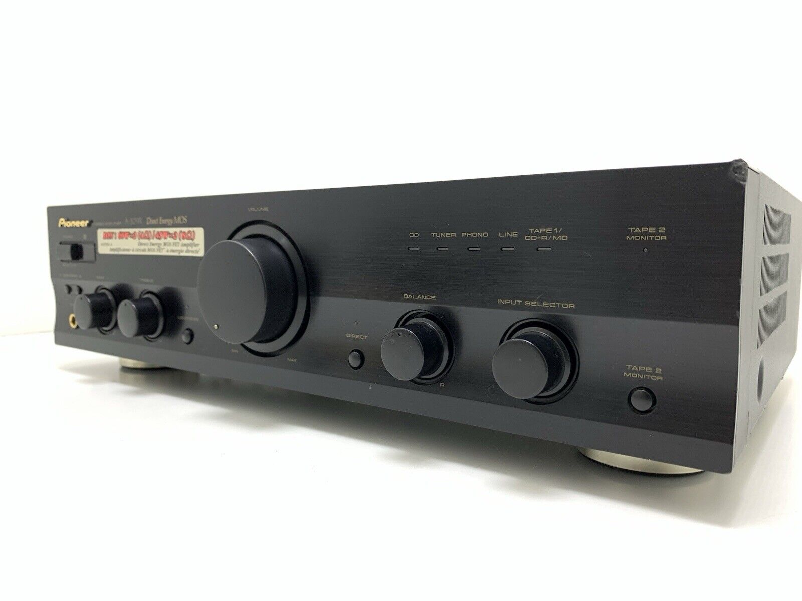 PIONEER A 209R Stereo Amplifier 35+35 Watts RMS Vintage 2000 WORK Good Look