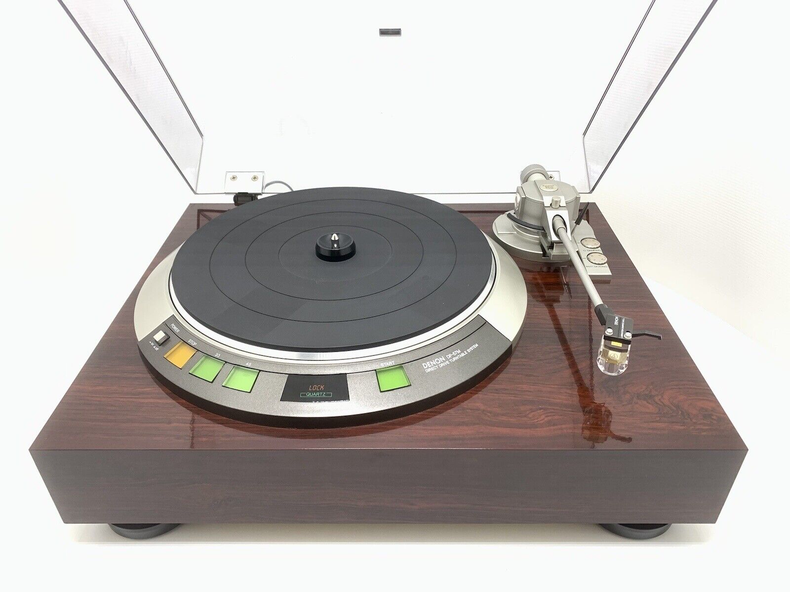 DENON DP-57M Turntable Quartz PLL Direct Drive HiEnd Vintage 1982 WORK Good Look