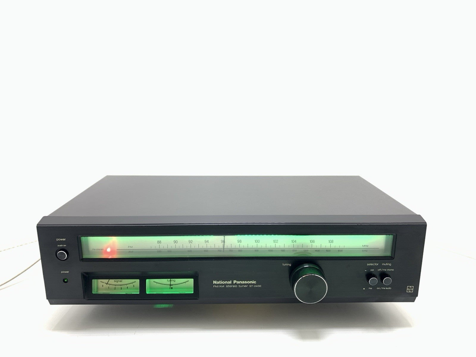 NATIONAL PANASONIC ST 2400 AM/FM Stereo Tuner Vintage 1974 Work Good Look