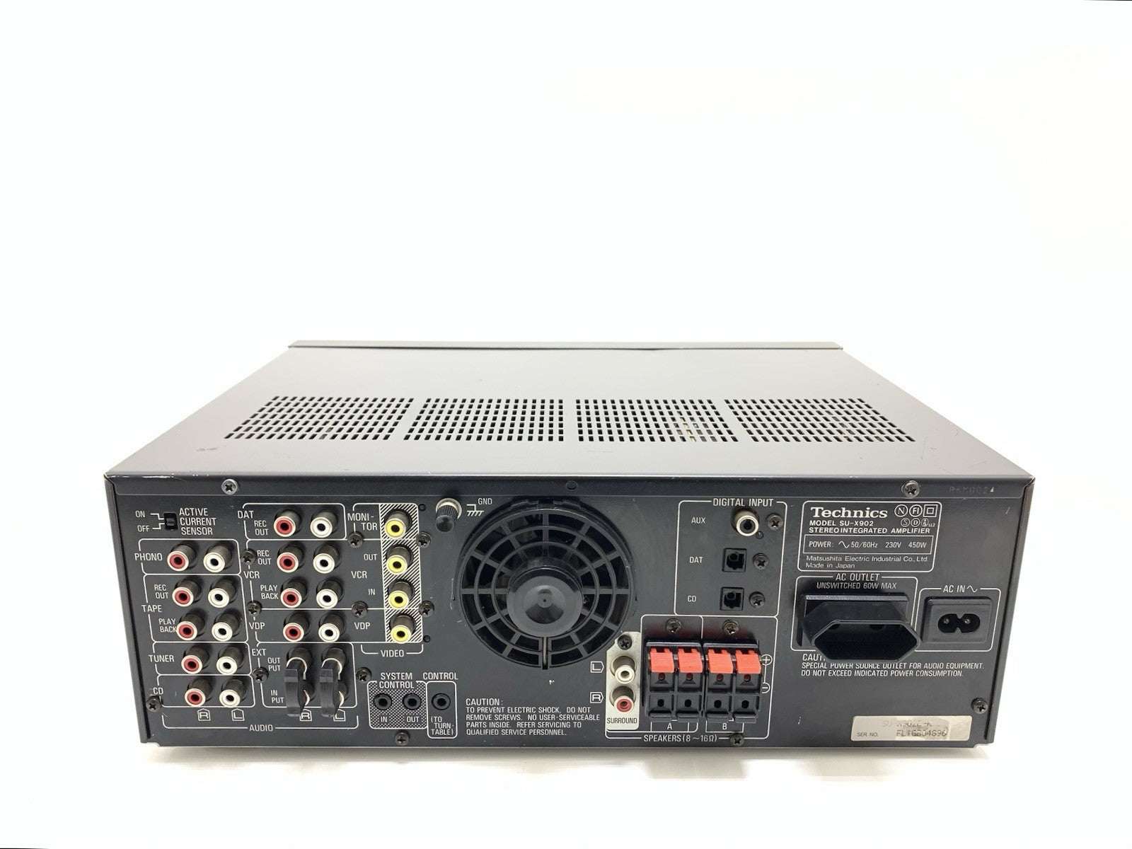 TECHNICS SU X902 Stereo Integrated Amplifier 2X 100W RMS Vintage Work GOOD LOOK