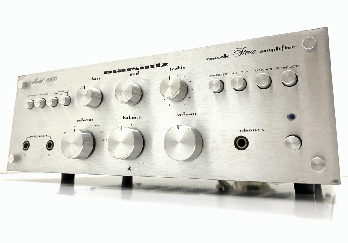MARANTZ 1060 Stereo Integrated Amplifier 30+30 W RMS Vintage 1971 WORK Good Look