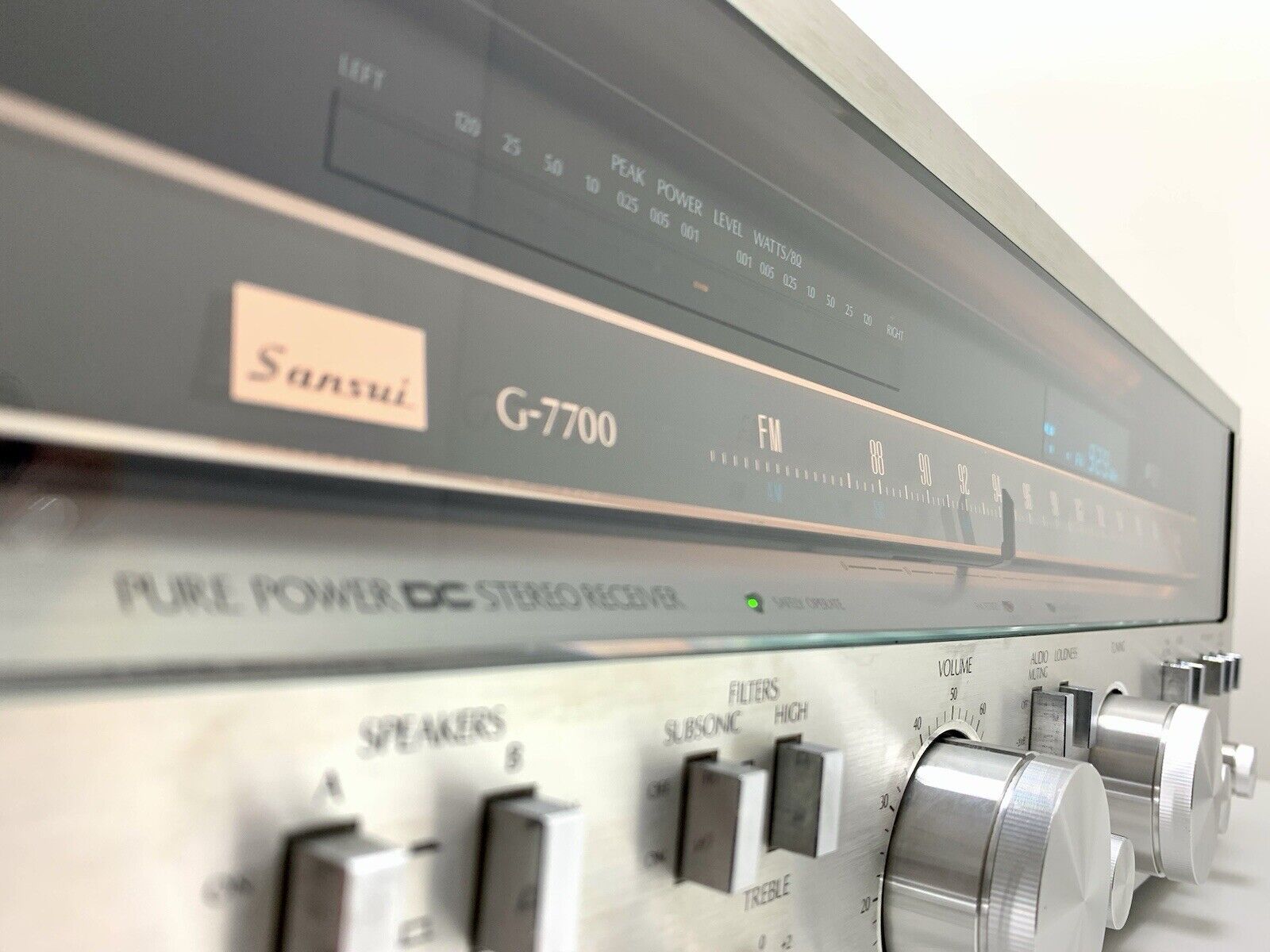 SANSUI G 7700 Stereo HiFi Receiver 120+120 Watts RMS Vintage 1979 WORK GOOD LOOK