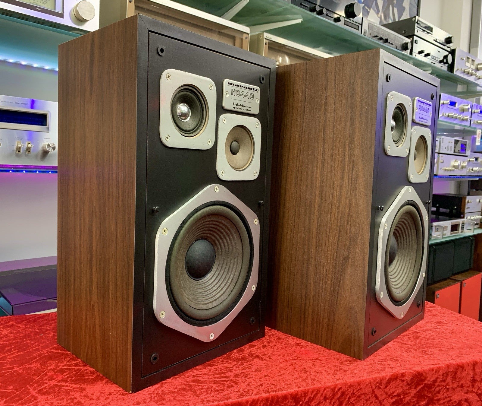 MARANTZ HD 440 Hi End Original Speakers 3Way 80Watts Vintage 1977 Work Good Look
