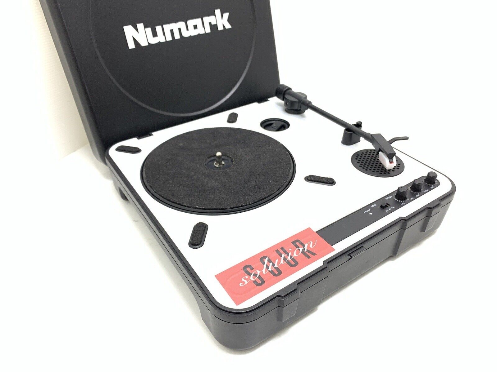 NUMARK PT-01 USB Turntable Belt Drive Portable 3 Speed Vintage Work Good Look