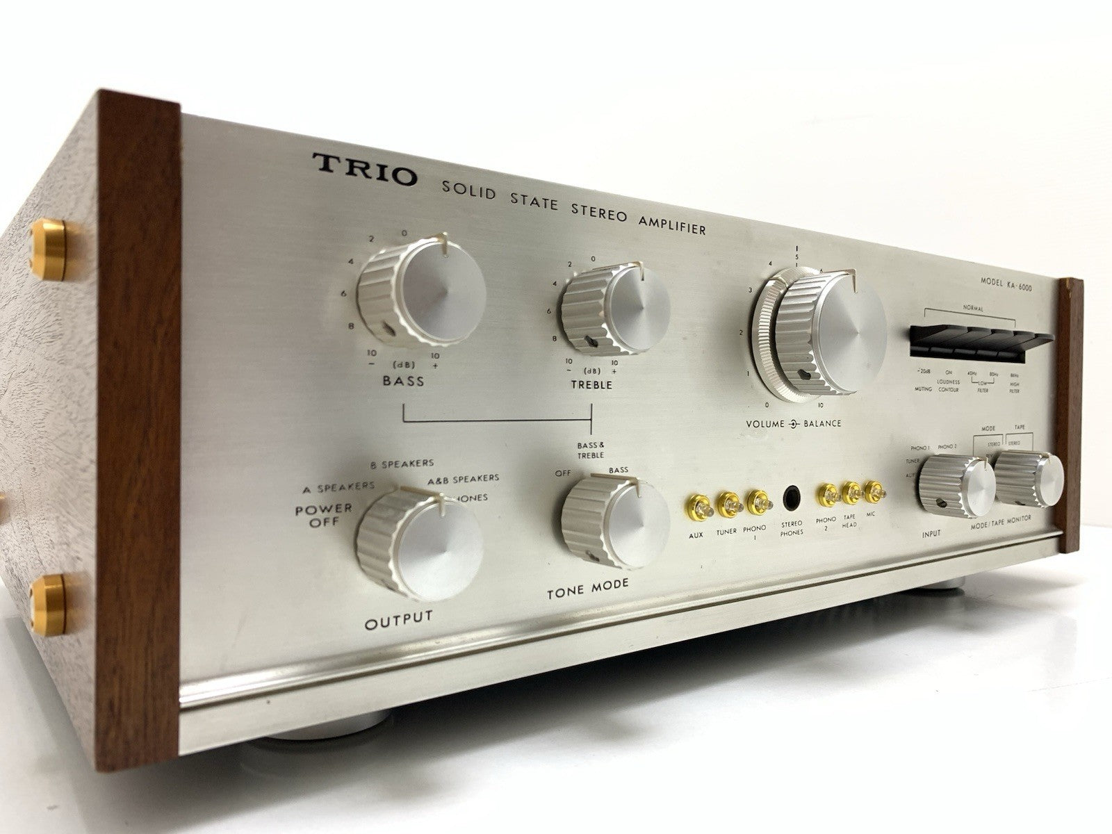 TRIO KENWOOD KA 6000 Legendary  Amplifier 45+45W RMS Vintage 1968 WORK Good Look