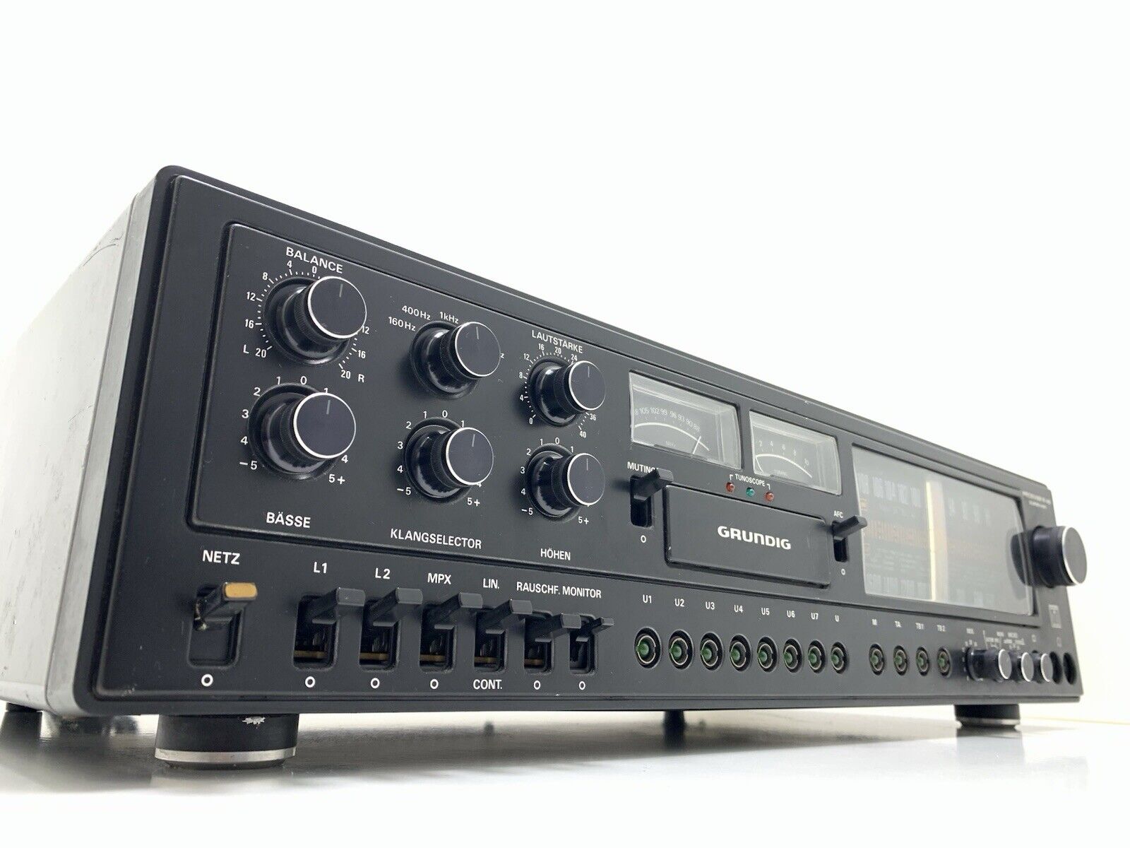 GRUNDIG R 45 Stereo Monster Receiver 2X 50 WRMS Vintage 1977 WORKING Good Look