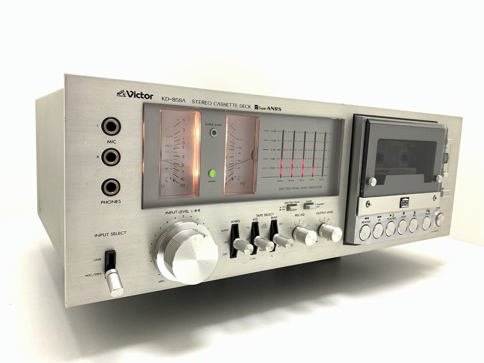 JVC VICTOR KD-85 SA Hi End Stereo Cassette TAPE Deck Vintage 1978 WORK Good Look