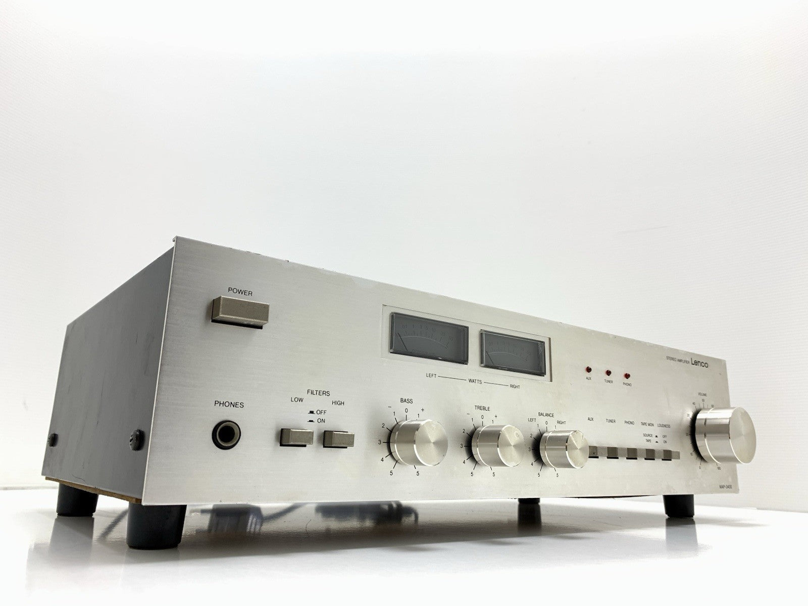 LENCO MAP 3400 Stereo Integrated Amplifier 25+25Watts RMS Vintage WORK GOOD LOOK