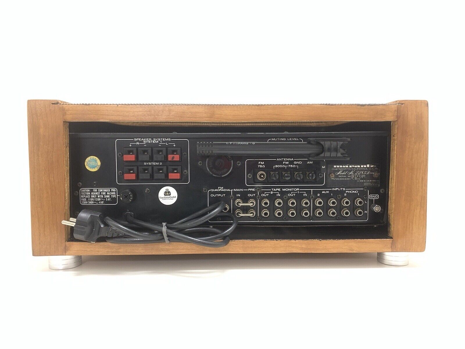 MARANTZ 2285B Stereo MONSTER Receiver 188 W RMS Vintage 1979 Wood Box GOOD LOOK