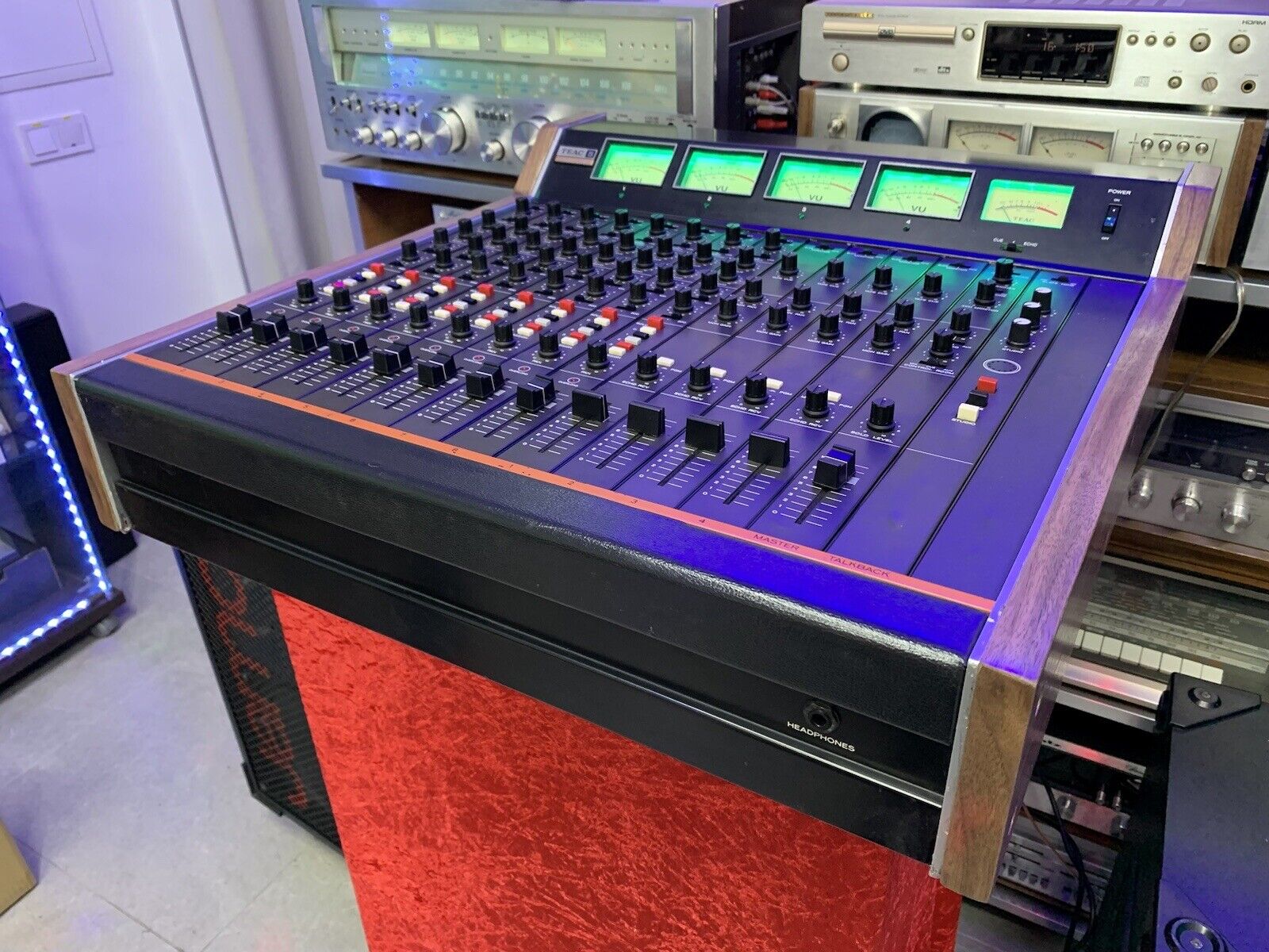 TEAC TASCAM Series Model 5A RARE AUDIO MIXER 8 Ch Vintage 1975 WORKING Good Look