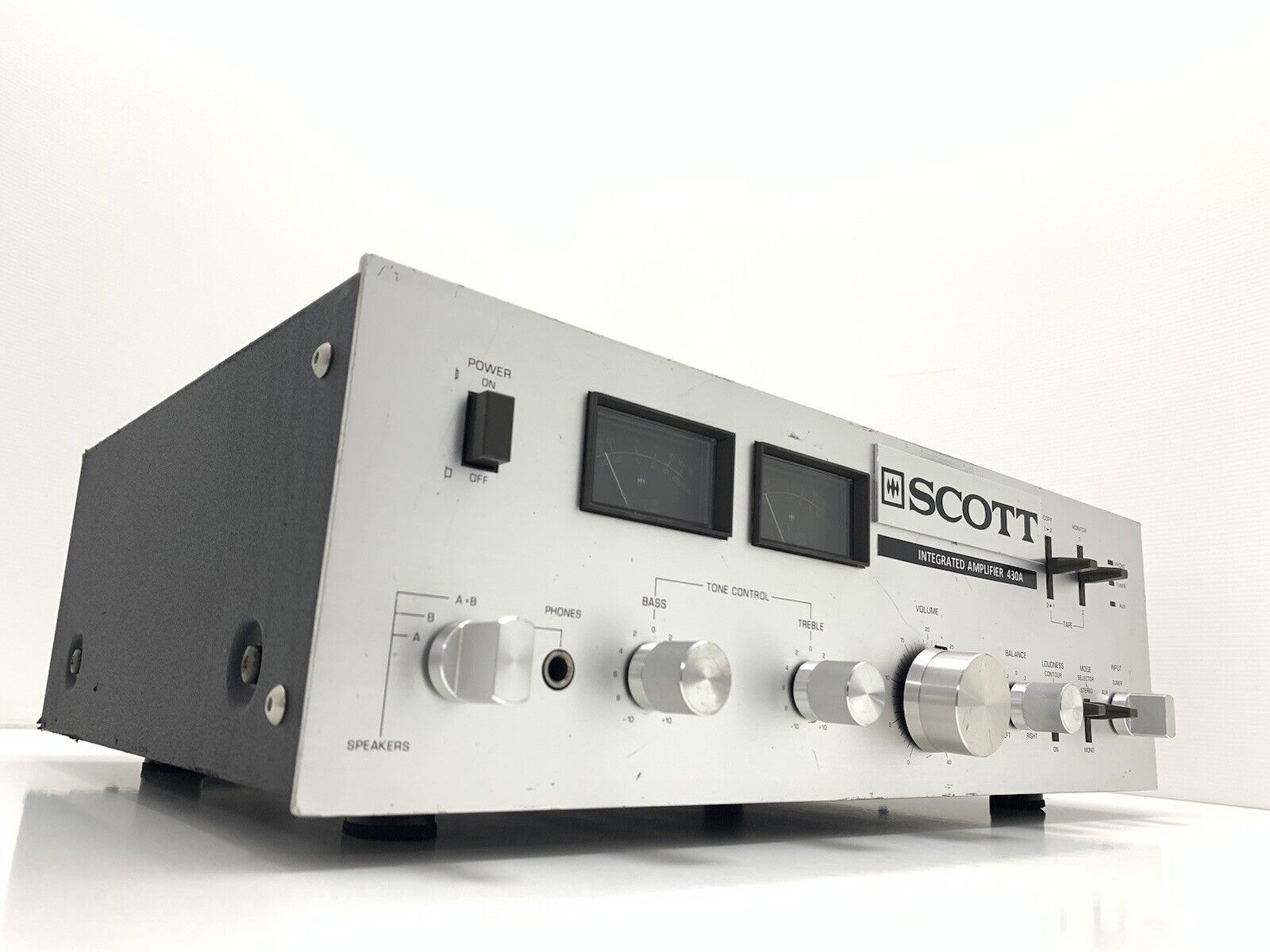 HH SCOTT 430A STEREO INTEGRATED AMPLIFIER 2 X 45W RMS Vintage 1979 WORK GoodLook