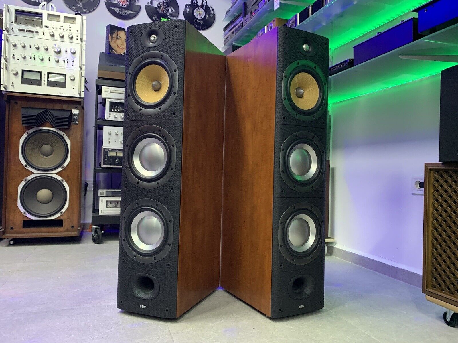 BOWERS & WILKINS B&W DM 604 S3 Speaker 3 Way 200 Watts RMS Hi End WORK Good Look
