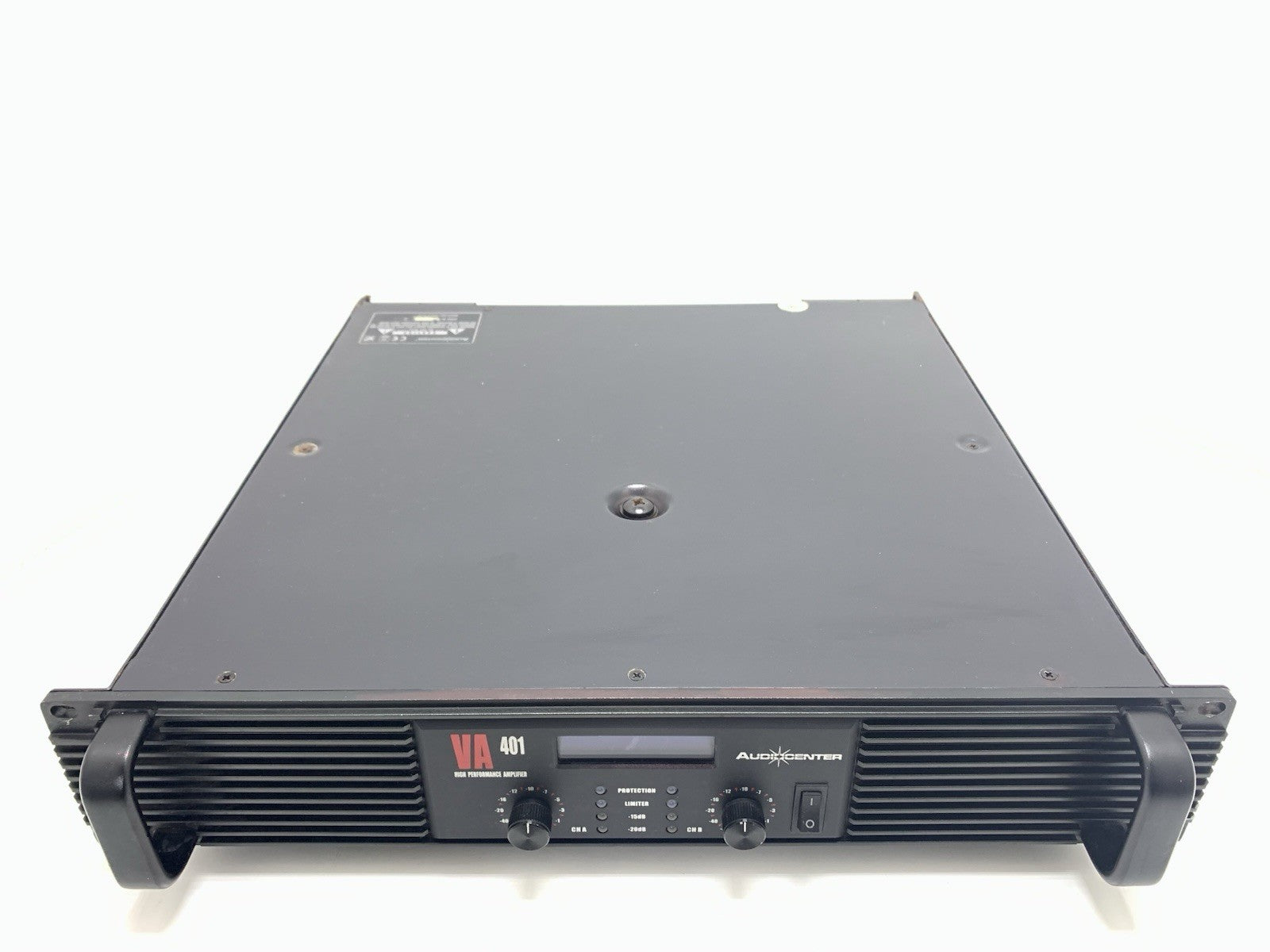 AUDIOCENTER VA-401 Pro Power Amplifier 2x400 Watts RMS 2U Class AB LCD GOOD LOOK