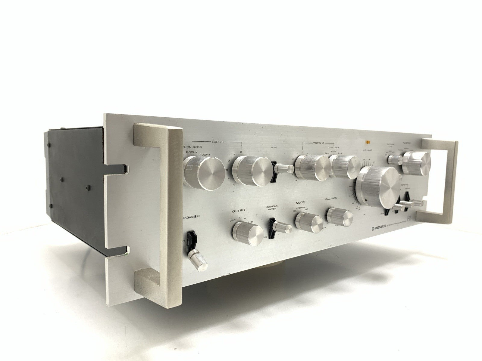 PIONEER C 73 SPEC Stereo Pre Amplifier Vintage 1980 Work Refurbished Good Look