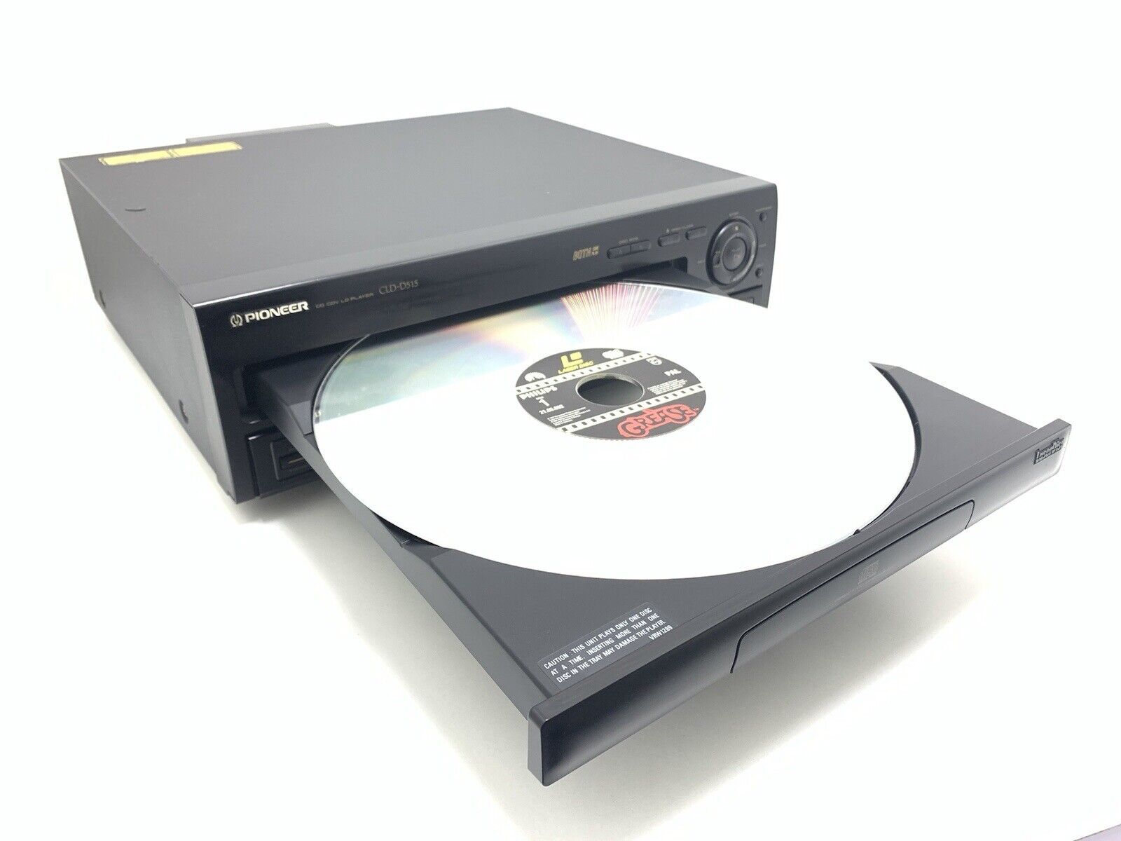 PIONEER CLD D515 CD LD Laser Disc Player 2 SIDEs Vintage PAL NTSC Work Good Look