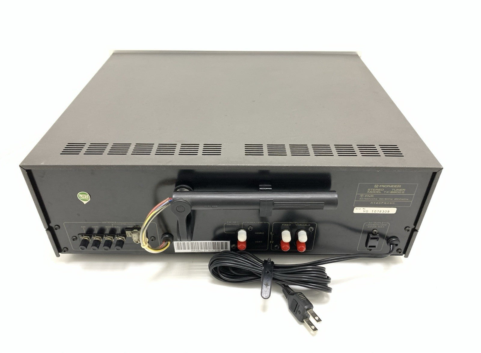 PIONEER TX 8800 II AM/FM Stereo Analogue Tuner Vintage 1979 WORK Good Look