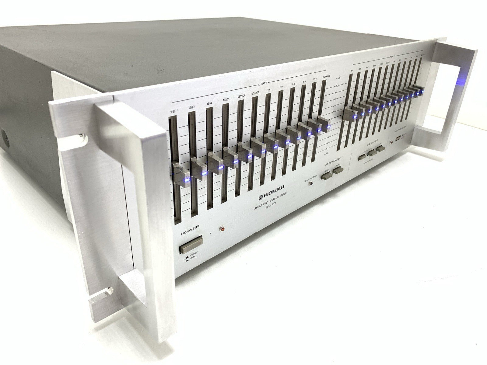 PIONEER SG 70/SG 9800 Graphic Equalizer BLUE LED Rack Handless 19" WORK GoodLook