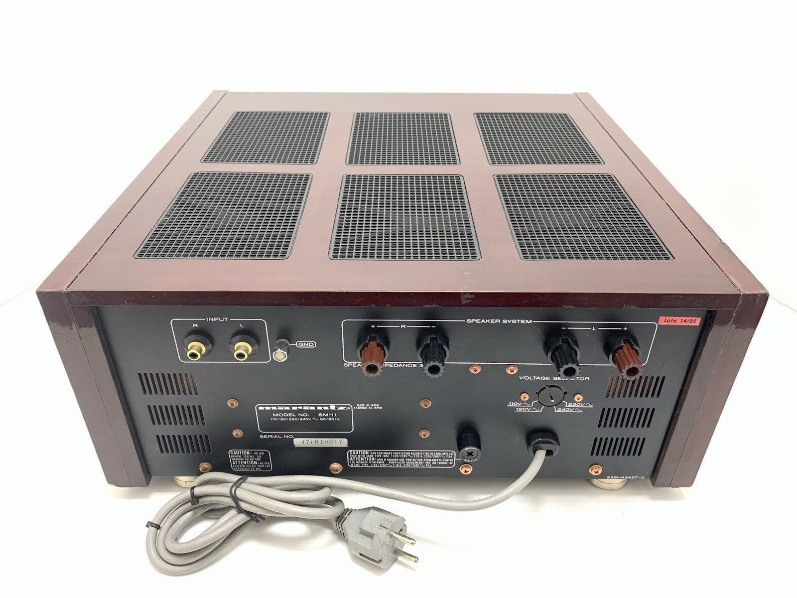 MARANTZ SM 11 Stereo Power Amplifier Vintage 1984 Hi End 200+200 W RMS Good Look