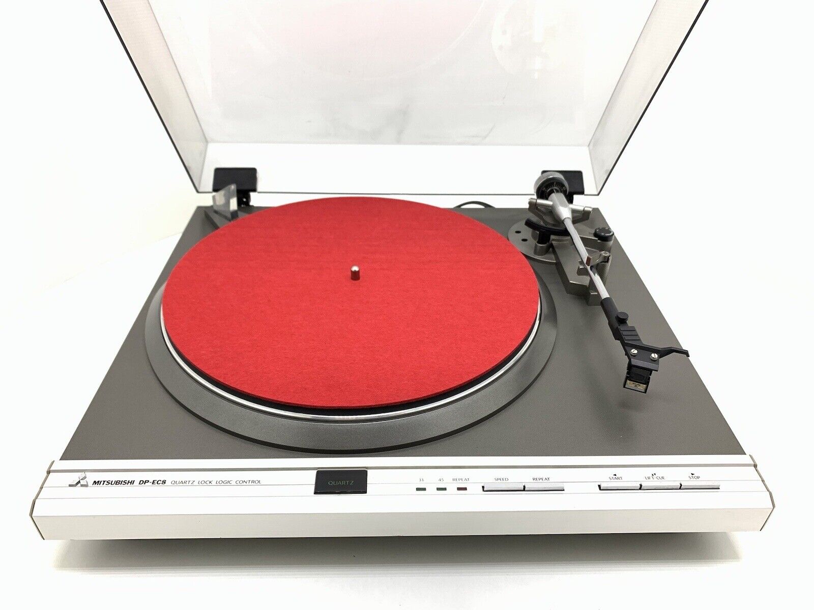 MITSUBISHI DP EC8 Quartz Logic Automatic Turntable Vintage 1981 Work Good Look