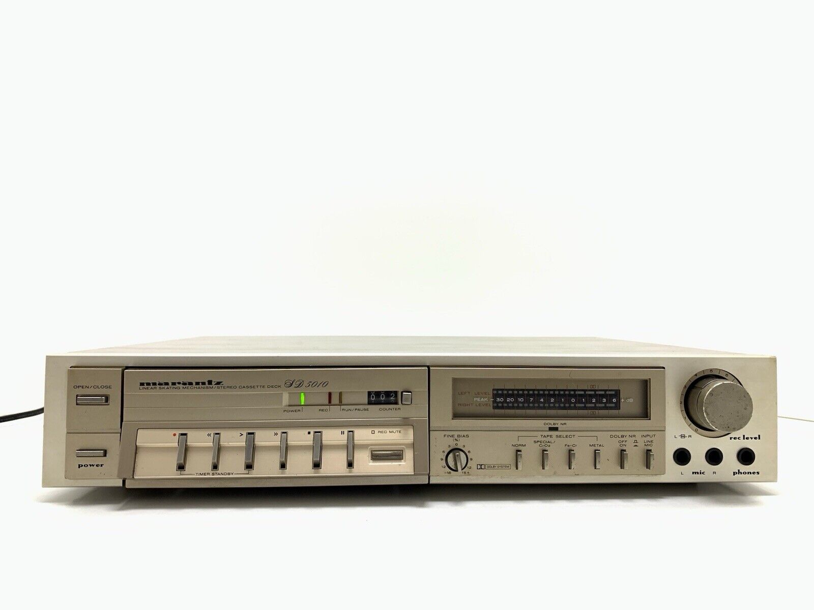 MARANTZ SD 5010 Stereo Cassette Deck 2 Head Vintage 1980 High End WORK Good Look