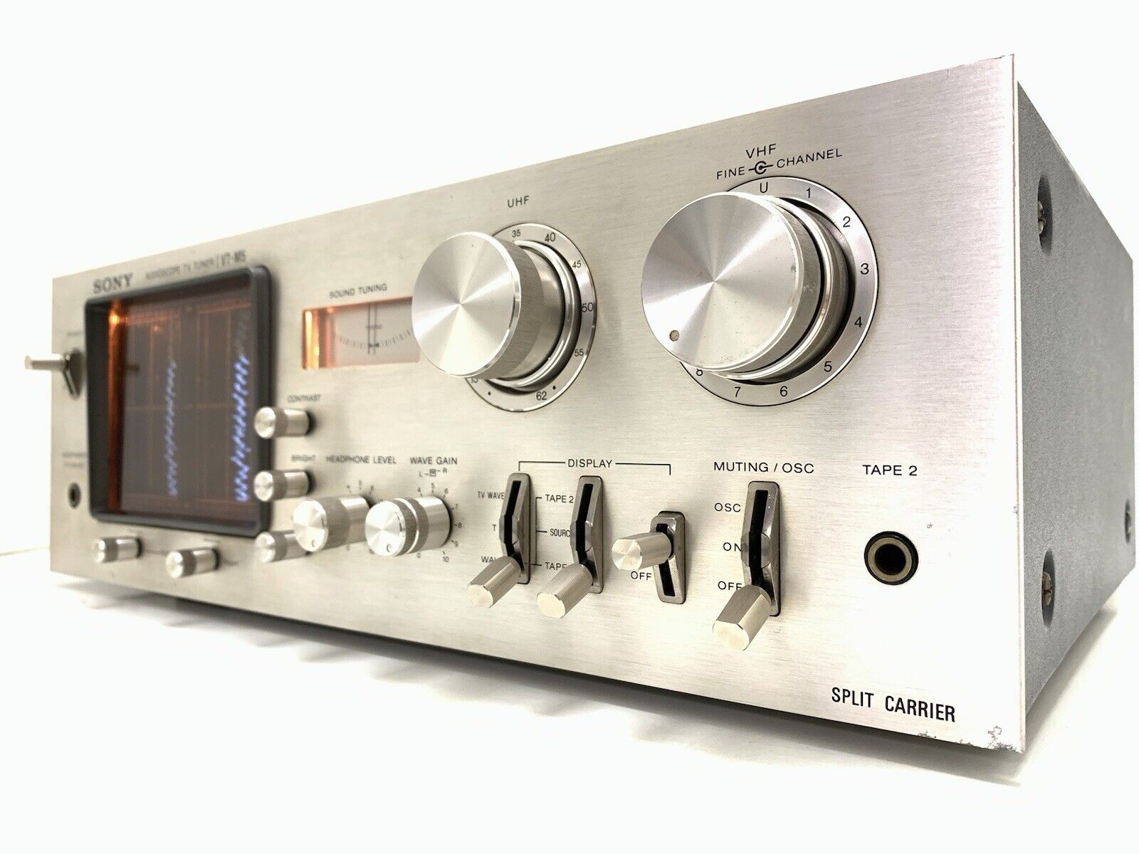 SONY AUDIO SCOPE TV TUNER VT-M5 Hi End Vintage 1977 RARE WORK 220Volts Good Look
