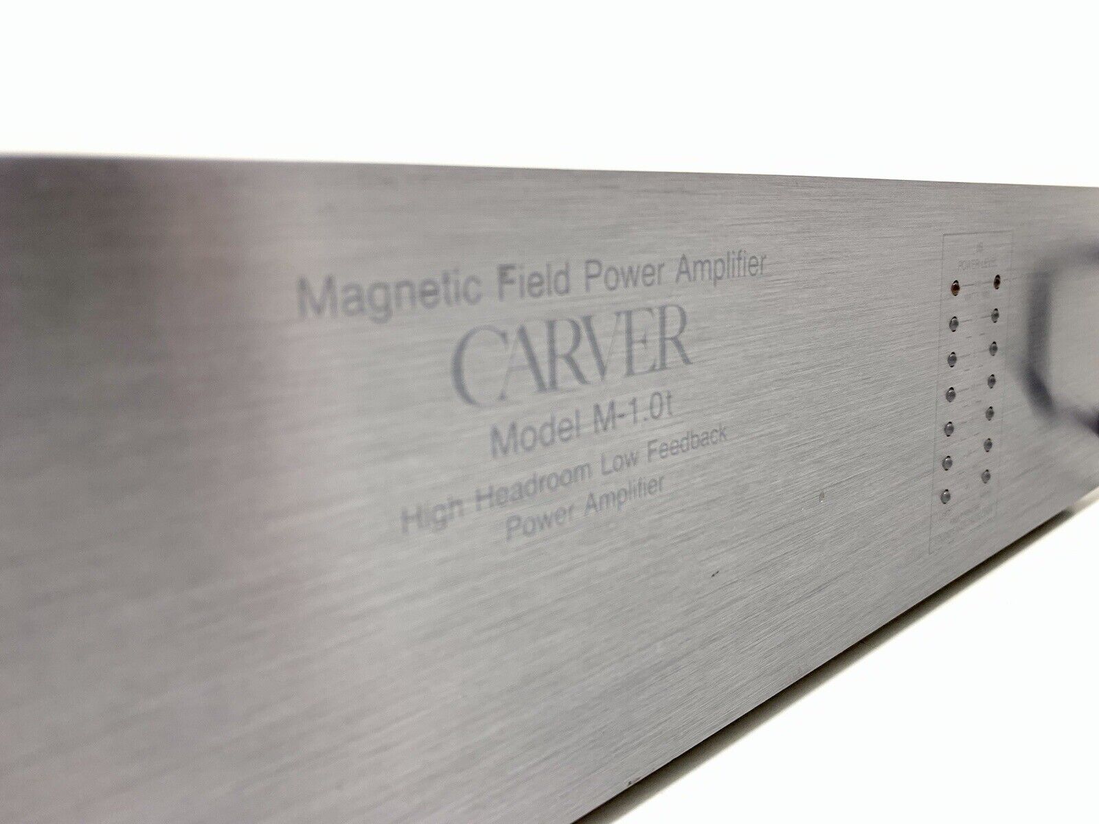 CARVER M 1.0T Stereo Power Amplifier 200+200Watts RMS Vintage 1986 WORK GoodLOOK