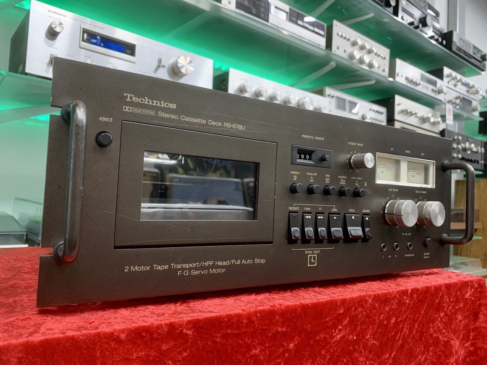 TECHNICS RS-678U Rare Stereo Cassette Deck 2 Motors Vintage 1977 WORK Good Look