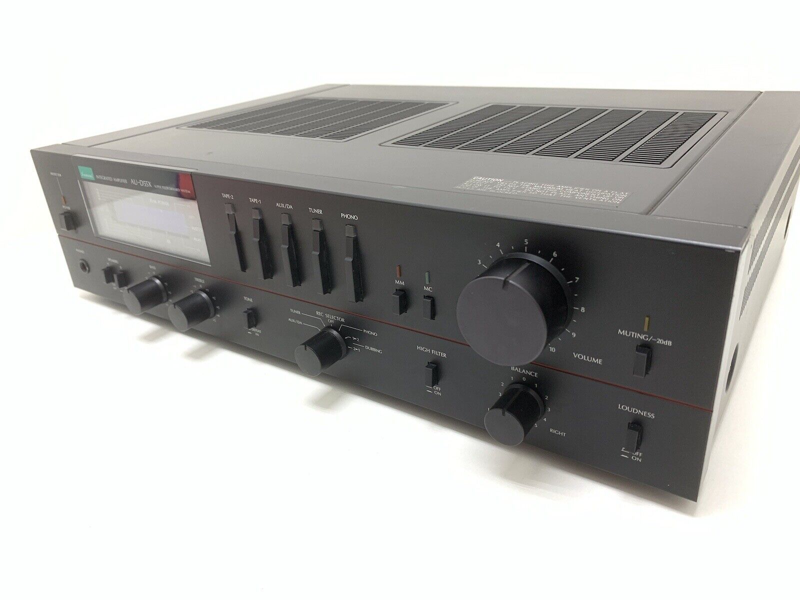 SANSUI AU-D55X Integrated Stereo Amplifier 140 Watts RMS Vintage 1983 Good Look