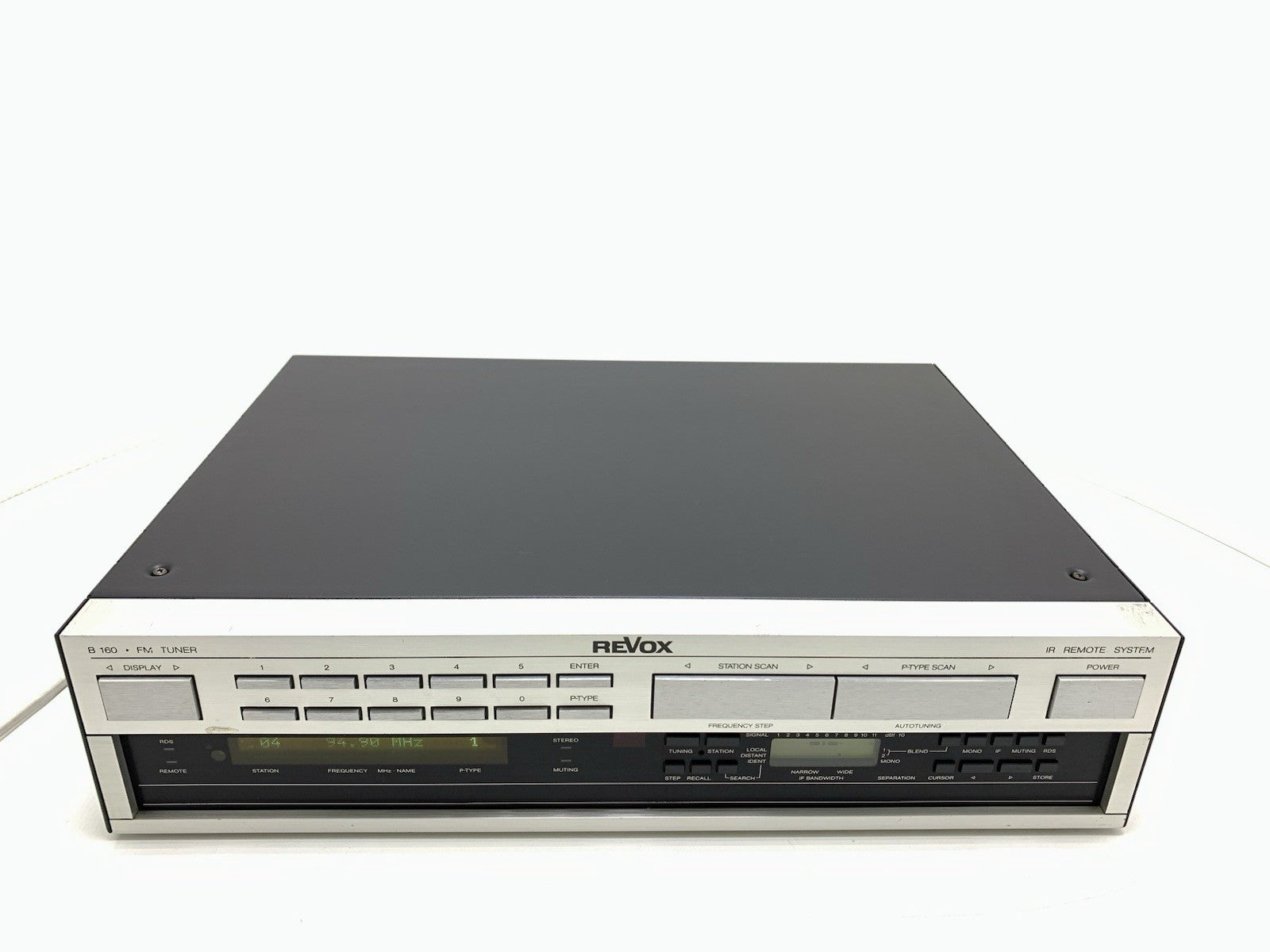 STUDER REVOX B 160 Stereo FM RDS Tuner High End Vintage 1988 WORKING Good Look