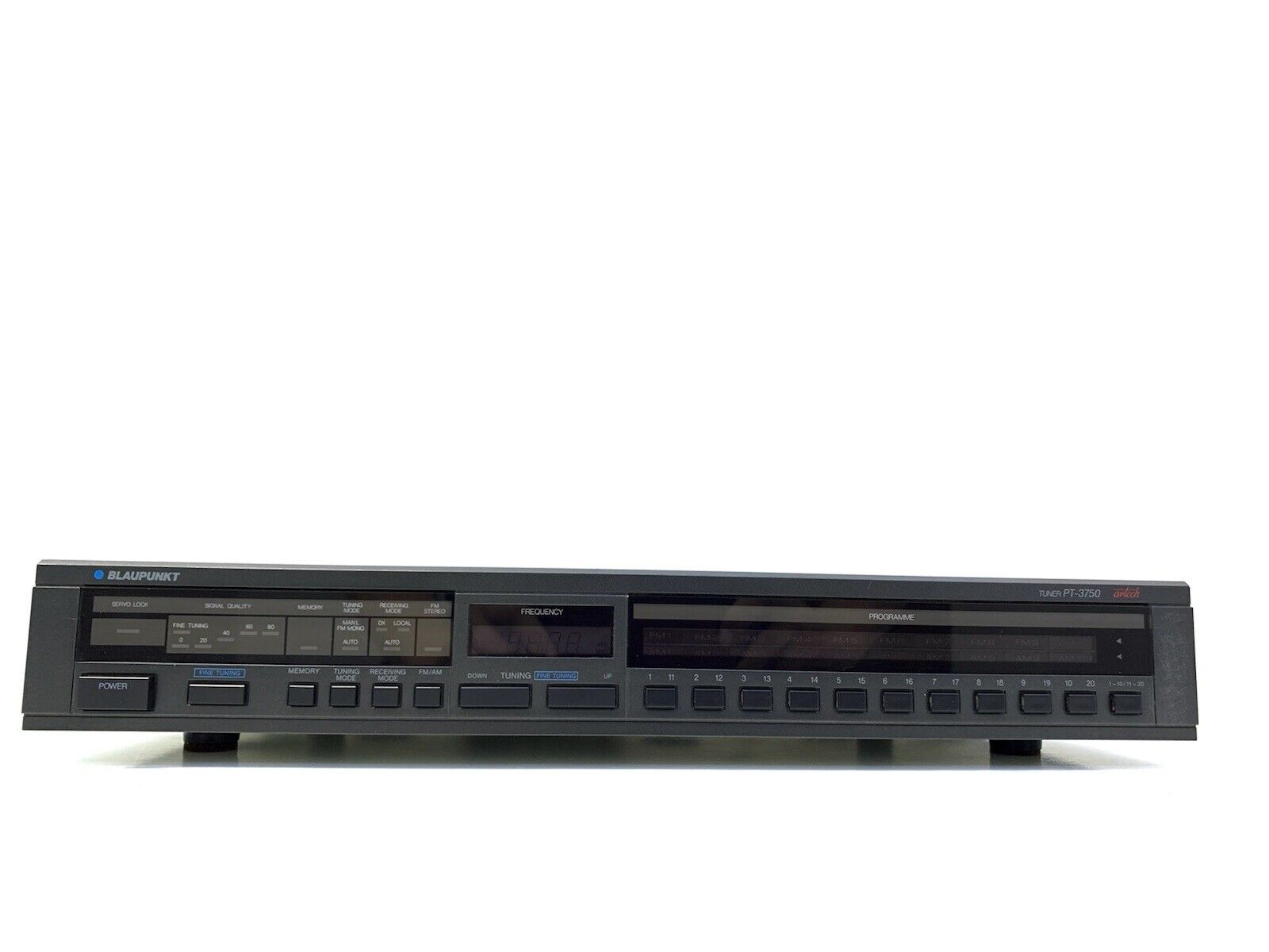 BLAUPUNKT PT-3750 Artech AM/FM Stereo Tuner Digital HiEnd Vintage 1986 Good Look