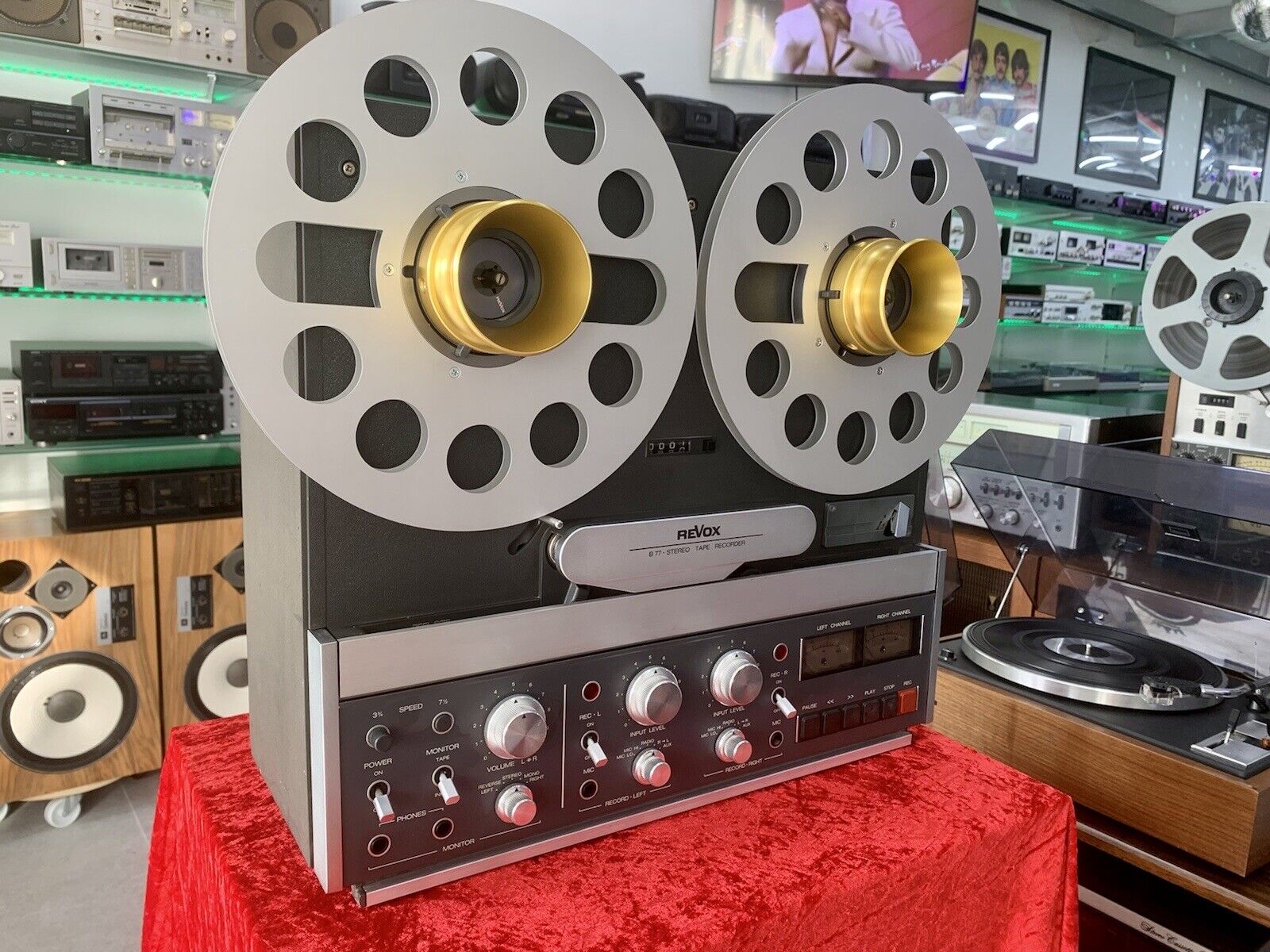 REVOX B-77 Reel to Reel 4 Track 10" Tape Vintage 1978 Original WORK Good Look